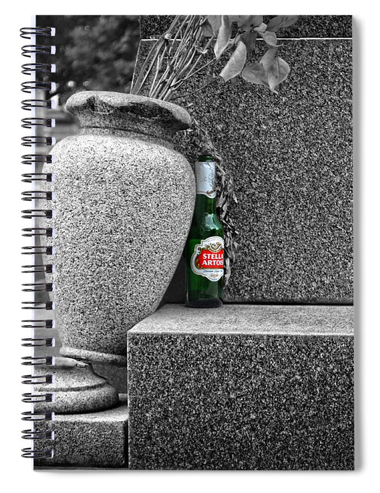 Cemetery Spiral Notebook featuring the photograph Ode to a Good Man Southern Louisiana by Maggy Marsh
