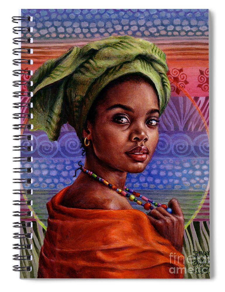 Woman Spiral Notebook featuring the painting Of Earth and Sky by Jane Bucci