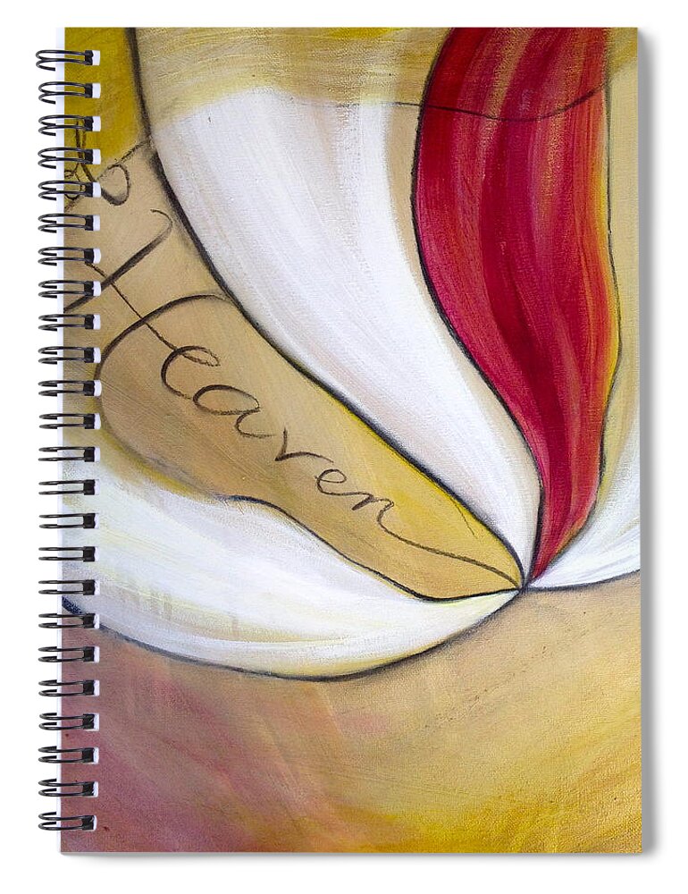 Art Spiral Notebook featuring the painting Of Heaven by Anna Elkins