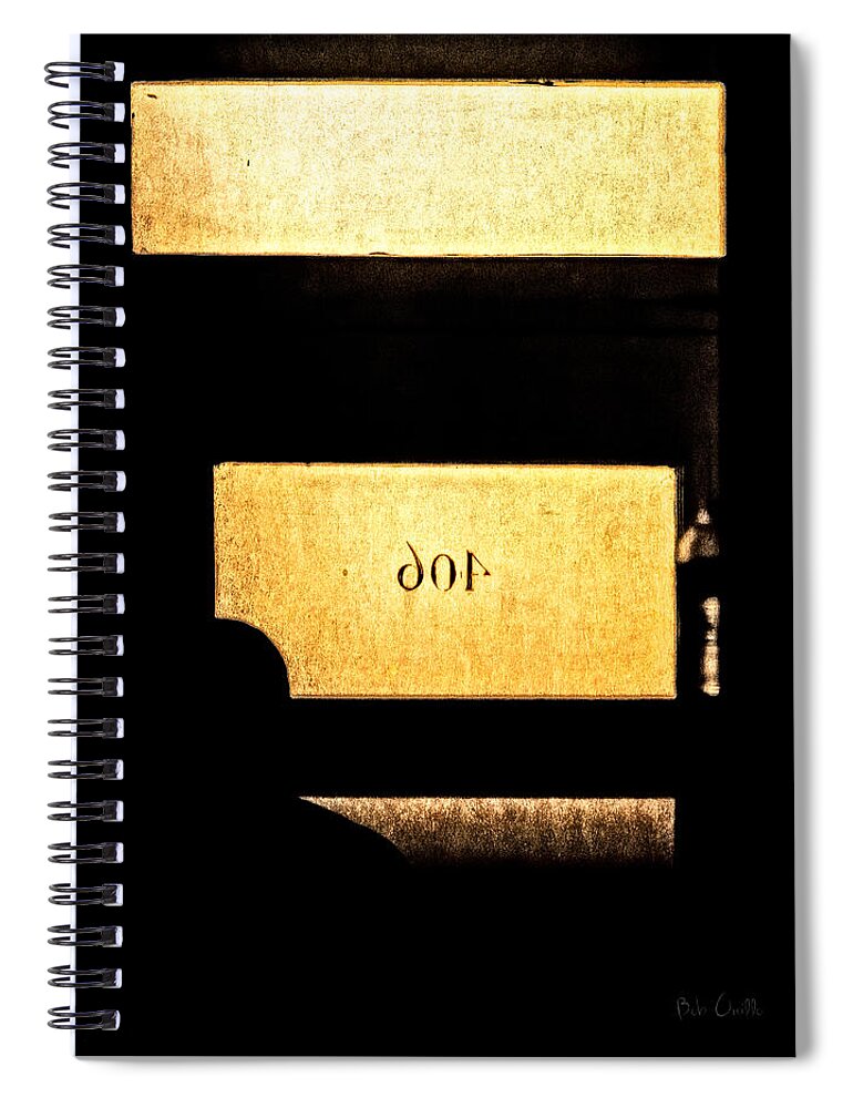 Abstract Spiral Notebook featuring the photograph Office 406 by Bob Orsillo