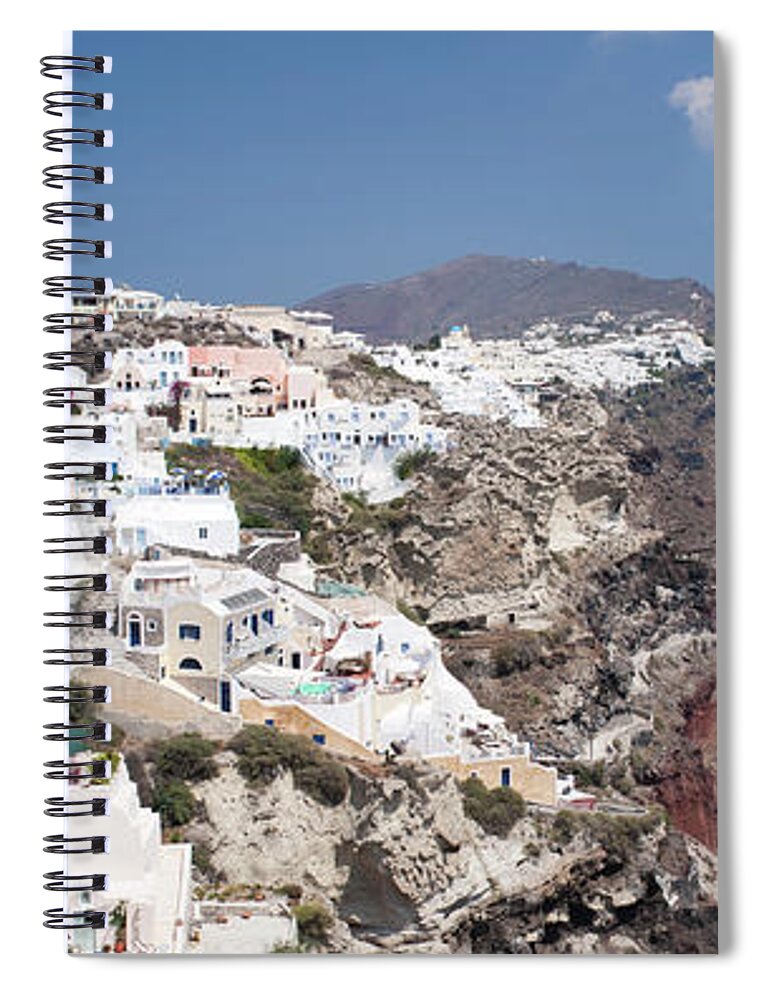Greece Spiral Notebook featuring the photograph Oia In Santorini, Greece by David Clapp