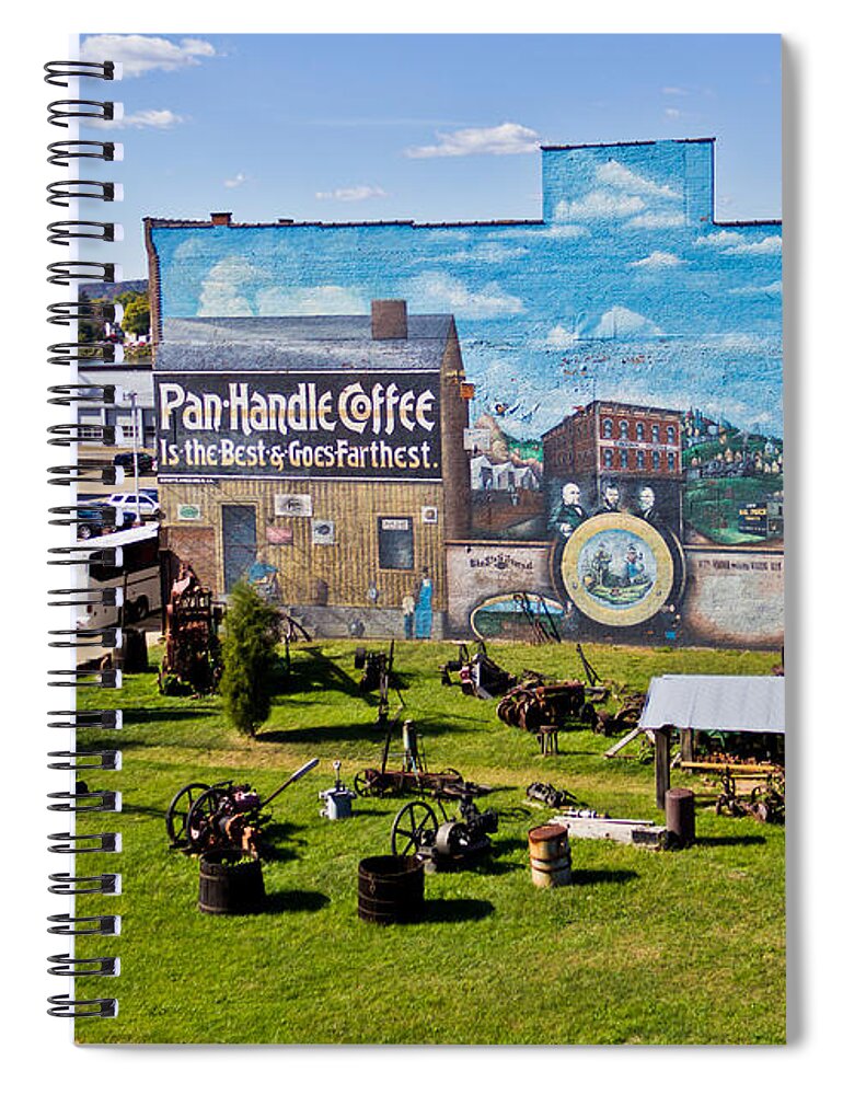 Museum Spiral Notebook featuring the photograph Oil and Gas Musem by Jonny D