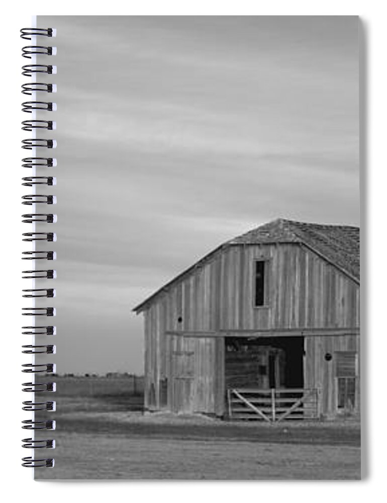 Old Spiral Notebook featuring the photograph Old Barn by Gary Langley