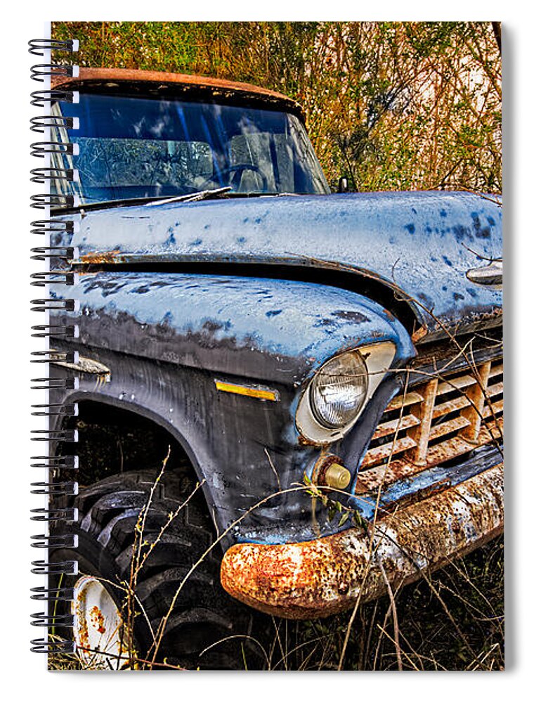 1950s Spiral Notebook featuring the photograph Old Chevrolet Truck by Debra and Dave Vanderlaan