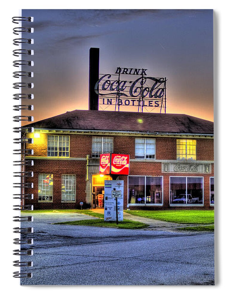Parkersburg Spiral Notebook featuring the photograph Old Coca Cola Bottling Plant by Jonny D