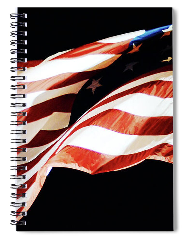 Old Glory Spiral Notebook featuring the photograph Old Glory by La Dolce Vita