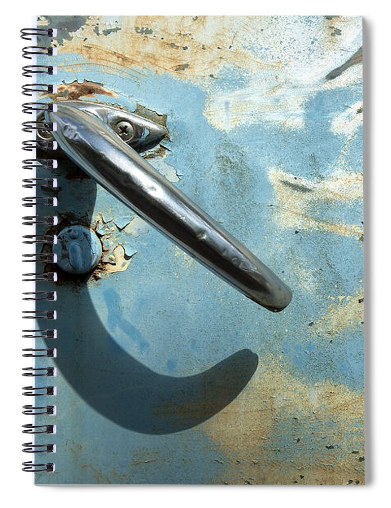 Antique Spiral Notebook featuring the photograph Old Handle by Linda D Lester