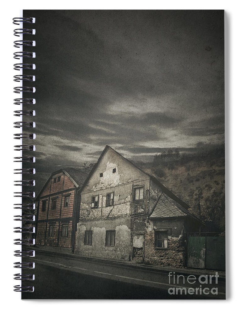House Spiral Notebook featuring the photograph Old House by Jelena Jovanovic