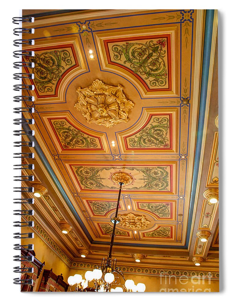 Annapolis Spiral Notebook featuring the photograph Old House of Delegates Room of the Maryland State House by Mark Dodd