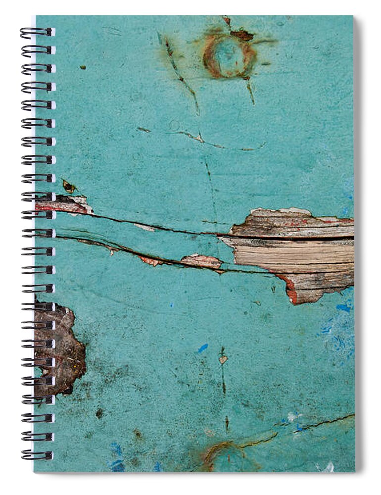 Weathered Spiral Notebook featuring the photograph Old Ocean - Abstract by Jani Freimann