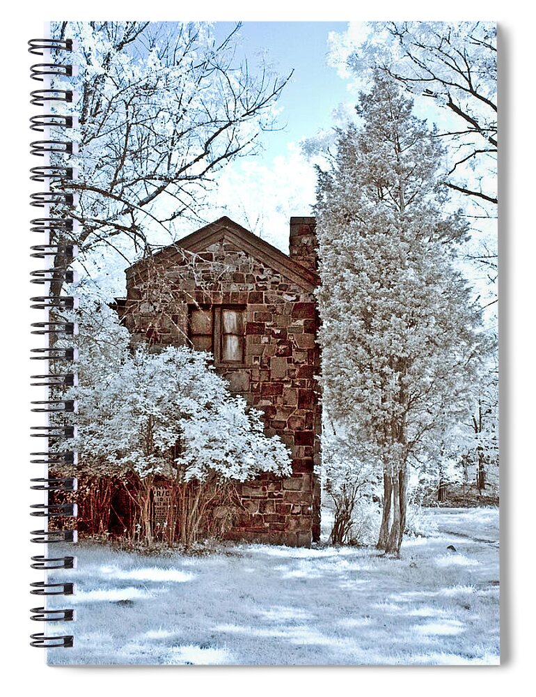 Trees Spiral Notebook featuring the photograph Old Stone House by Anthony Sacco