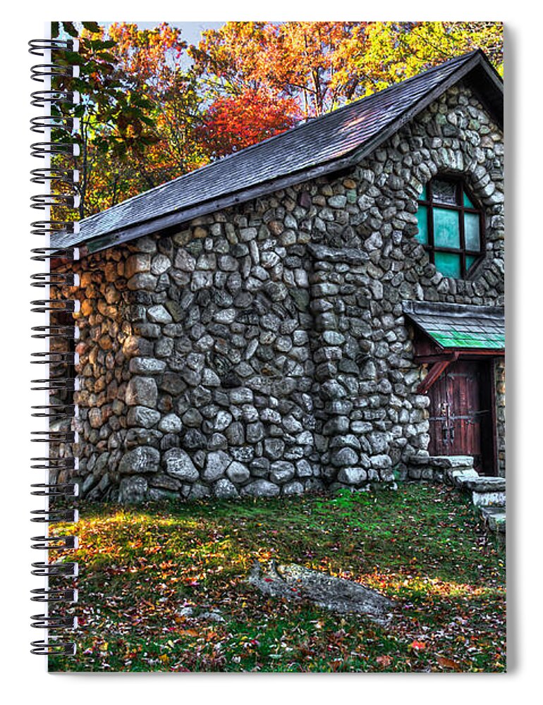 Harriman State Park Spiral Notebook featuring the photograph Old Stone Lodge by Anthony Sacco
