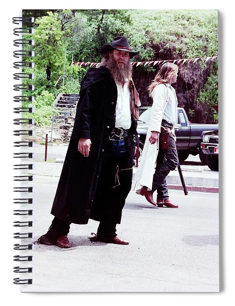 People Spiral Notebook featuring the photograph Old West by Karl Rose