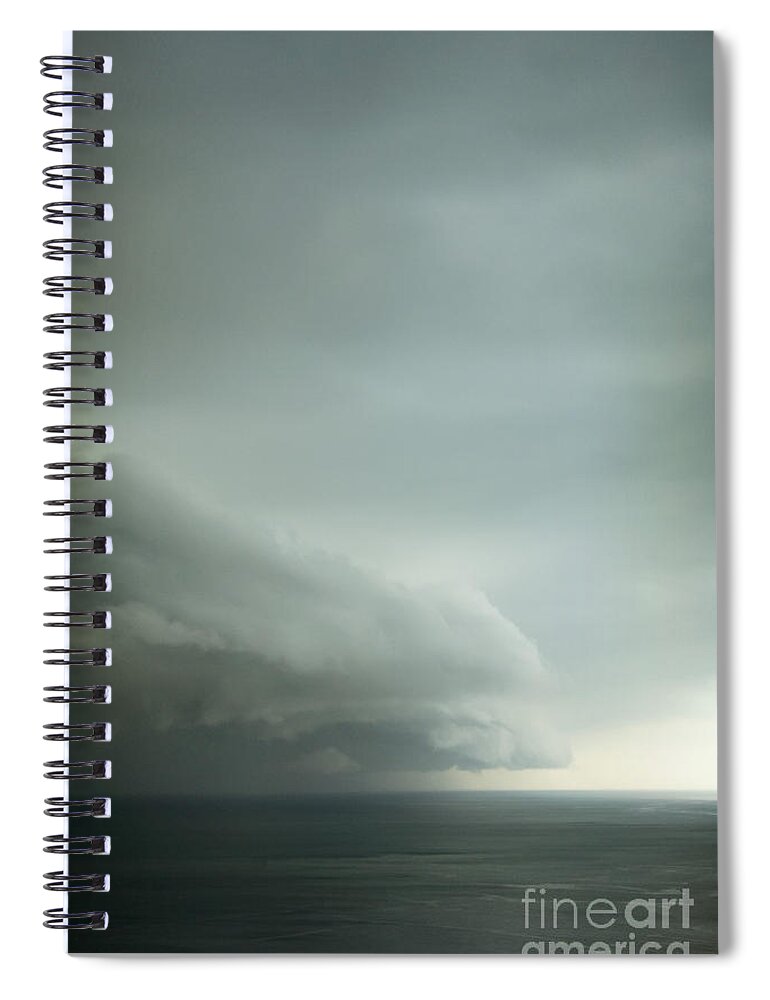 Water Spiral Notebook featuring the photograph Ominous Skies I by Margie Hurwich