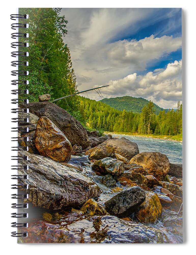 Rocks Spiral Notebook featuring the photograph On The Rocks by Thomas Nay
