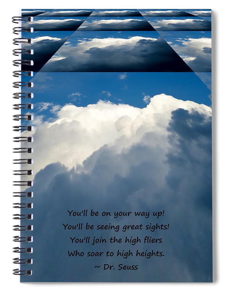 Seuss Spiral Notebook featuring the photograph On Your Way Up by Pete Trenholm