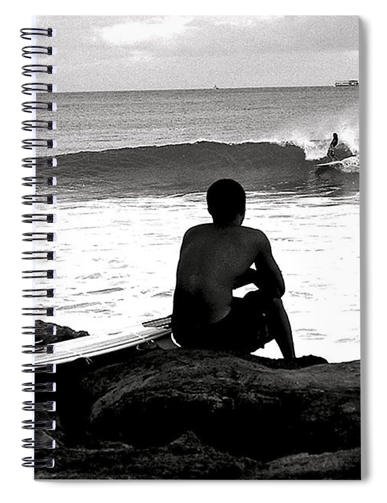 Hawaiian Spiral Notebook featuring the photograph Once by the ocean... by Lehua Pekelo-Stearns