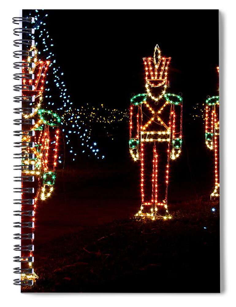 Fine Art Spiral Notebook featuring the photograph One Crooked Toy Soldier by Rodney Lee Williams