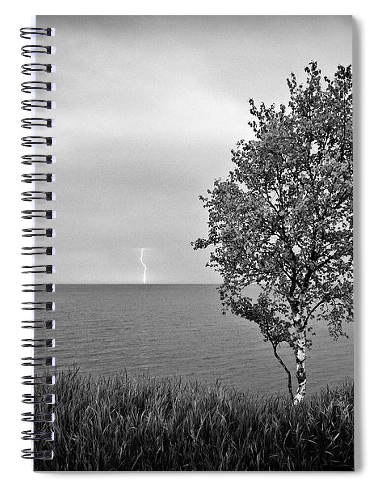 Lake Superior Spiral Notebook featuring the photograph One on One by Doug Gibbons