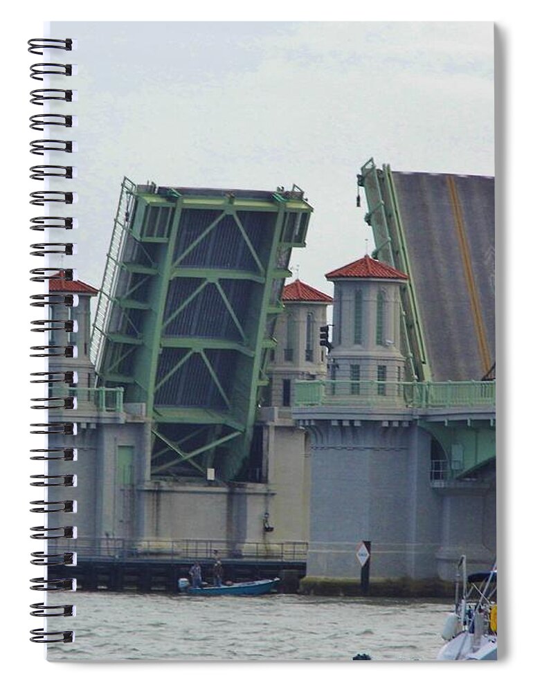 Bestseller Spiral Notebook featuring the photograph Open Bridge of Lions by D Hackett