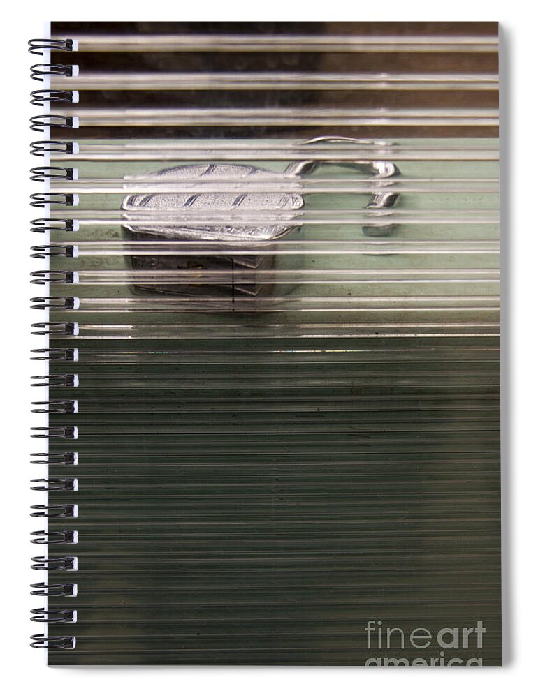 Glass Spiral Notebook featuring the photograph Opened But Closed by Margie Hurwich