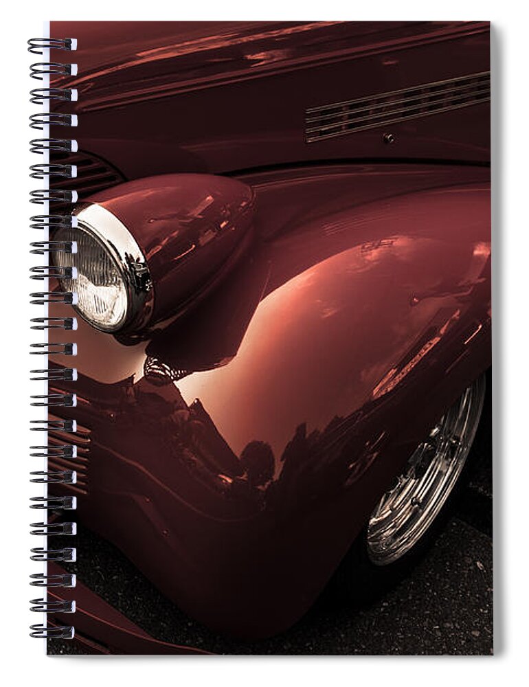 Classic Spiral Notebook featuring the photograph Orange 1939 Chevrolet Tudor by Eti Reid