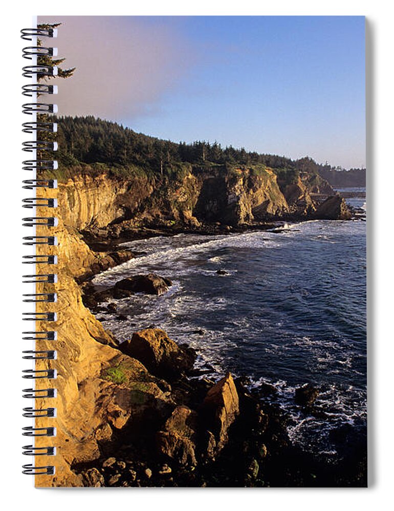 Pacific Northwest Spiral Notebook featuring the photograph Oregon Coast by Jim Corwin