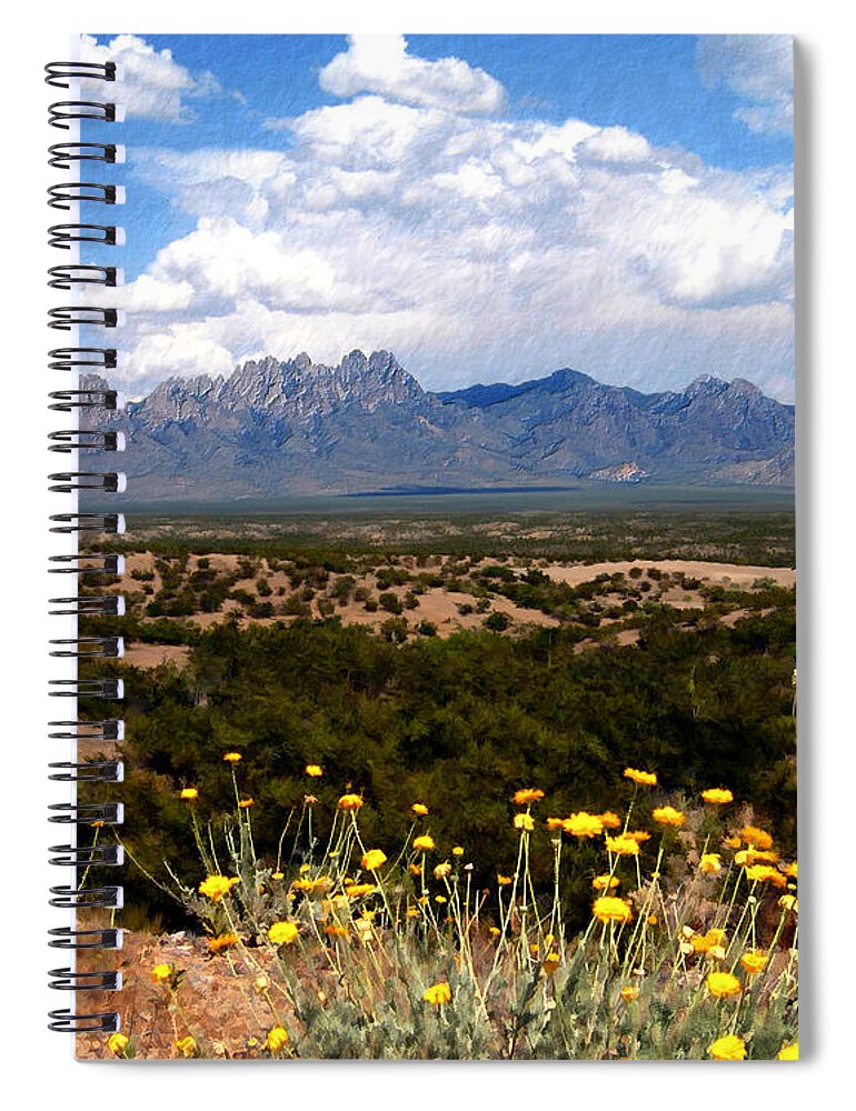 Organ Mountains Spiral Notebook featuring the photograph Organ Mountain Splendor by Kurt Van Wagner