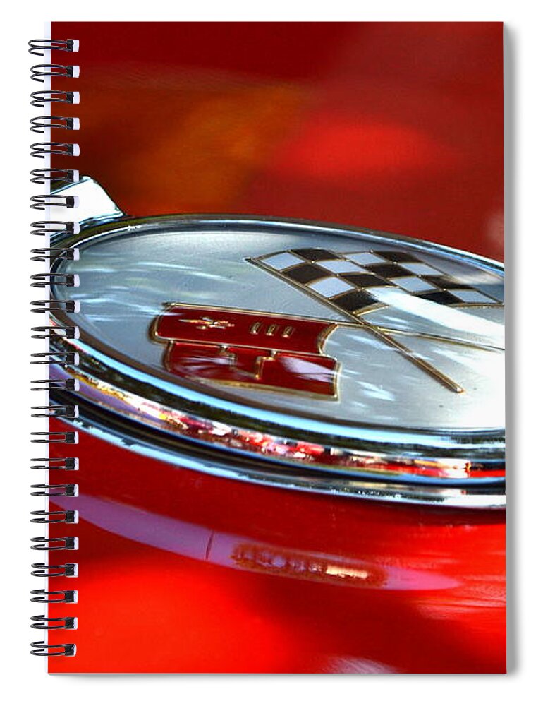  Spiral Notebook featuring the photograph Orig F. Injected 63 Corvette Stingray by Dean Ferreira