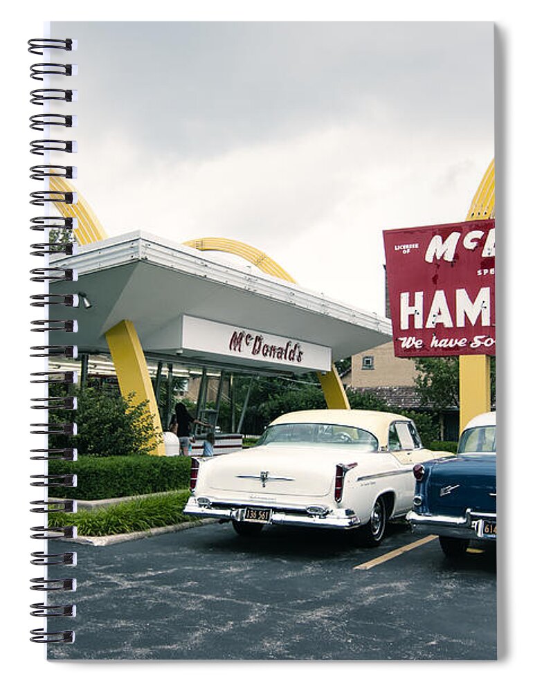 Mcdonald's Spiral Notebook featuring the photograph Original McDonald's by Patty Colabuono
