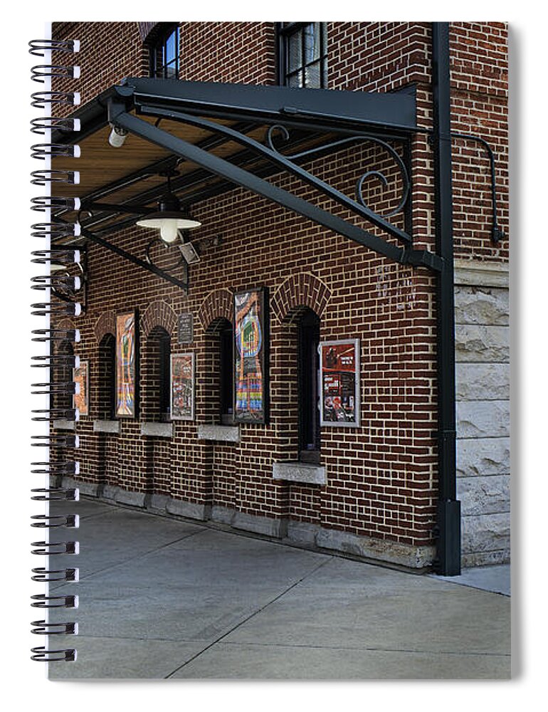 Baltimore Spiral Notebook featuring the photograph Oriole Park Box Office by Susan Candelario