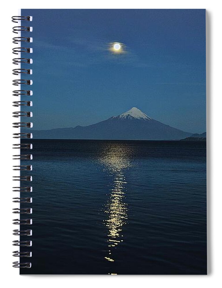 Photograph Spiral Notebook featuring the photograph Osornos Volcano by Richard Gehlbach