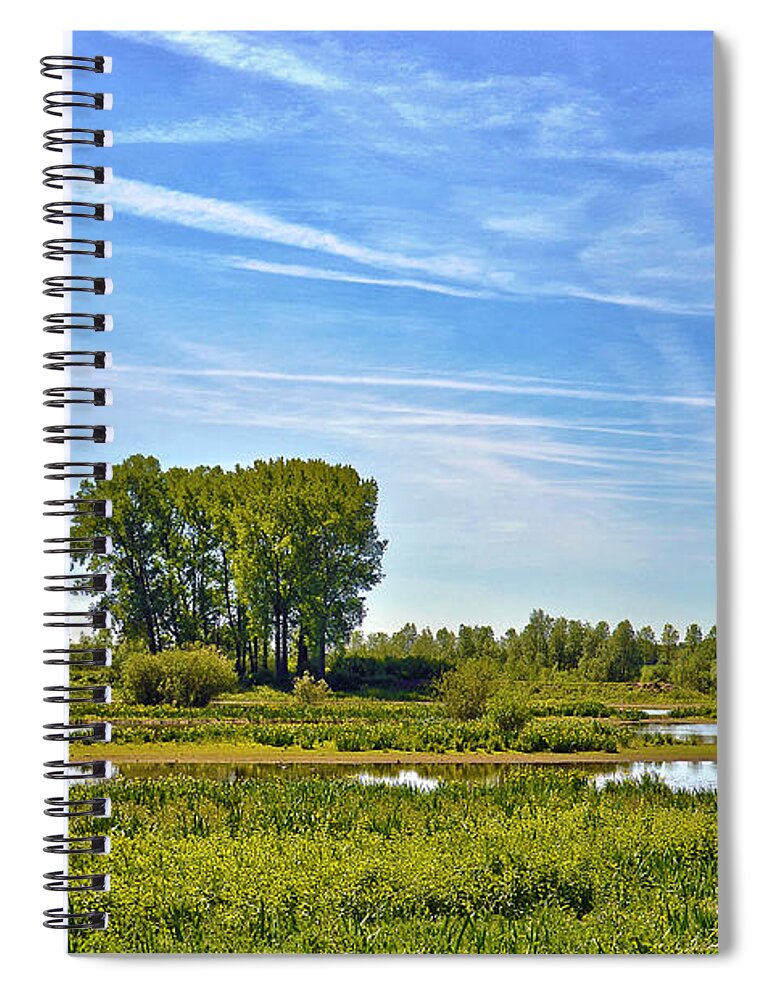 Netherlands Spiral Notebook featuring the photograph Ossenwaard near Deventer by Frans Blok