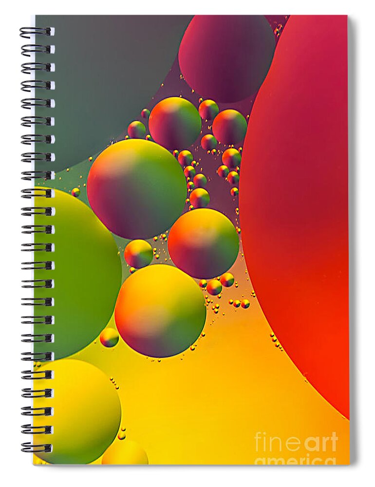 Bubble Spiral Notebook featuring the photograph Other Worlds by Anthony Sacco