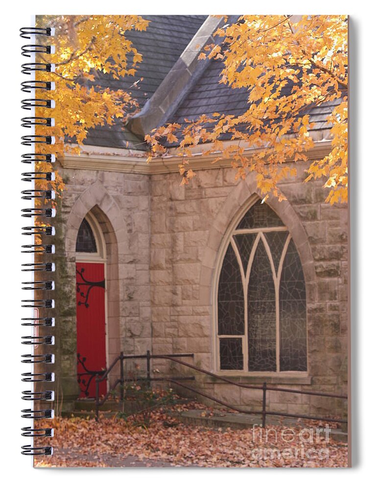 Ottumwa Spiral Notebook featuring the photograph Ottumwa Church by Kathryn Cornett