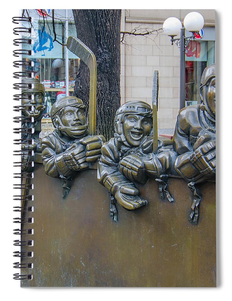 Brookfield Place Spiral Notebook featuring the photograph Our Game by Guy Whiteley