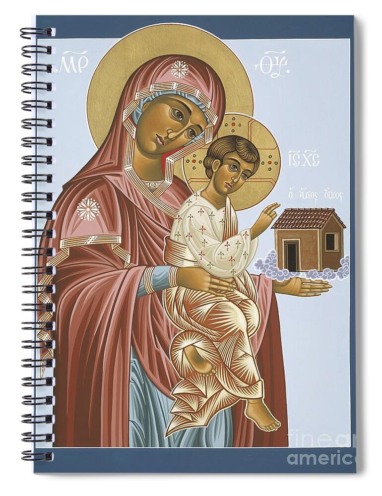 Icons Spiral Notebook featuring the painting Our Lady of Loretto 033 by William Hart McNichols