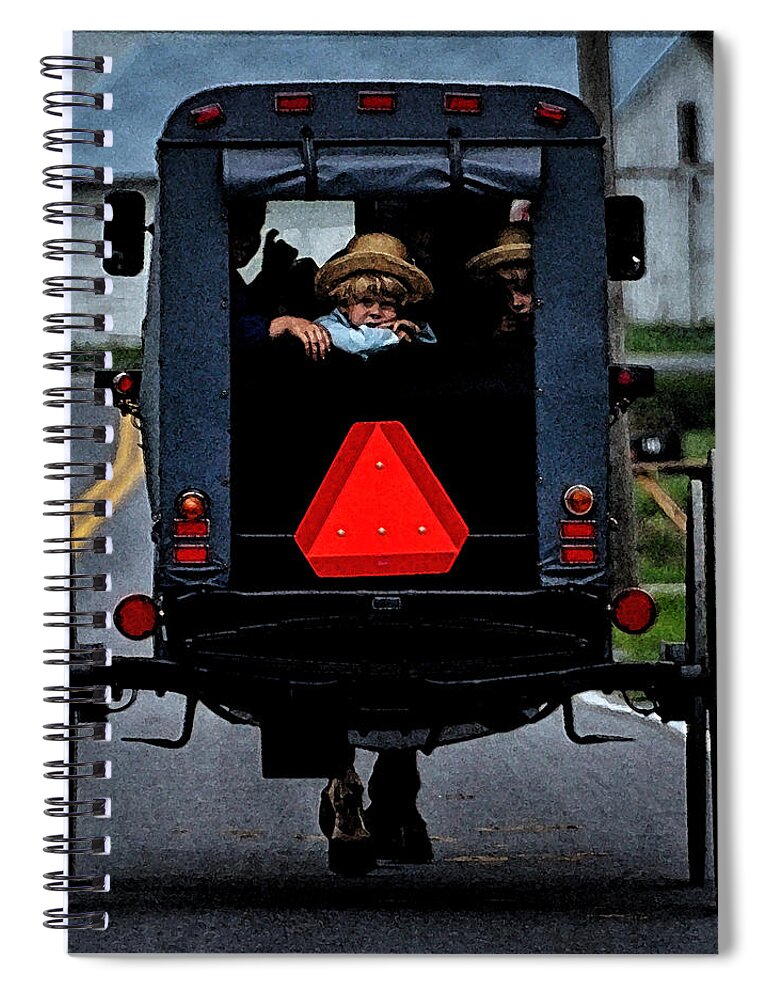 Farm Spiral Notebook featuring the photograph Out For a Ride by Tricia Marchlik