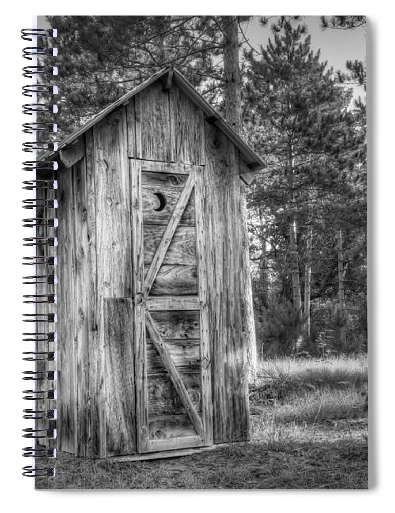 Outhouse Spiral Notebook featuring the photograph Outdoor Plumbing by Scott Norris