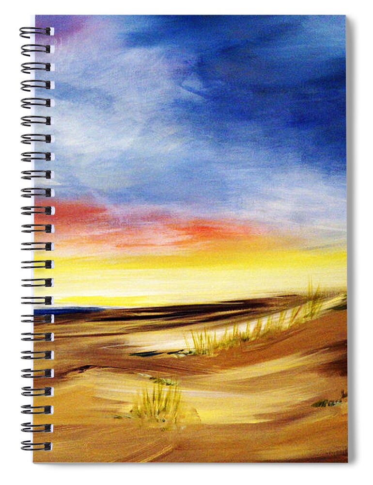 Outer Banks Spiral Notebook featuring the painting OUTER BANKS High Color Extra Large Beach North Carolina by Katy Hawk