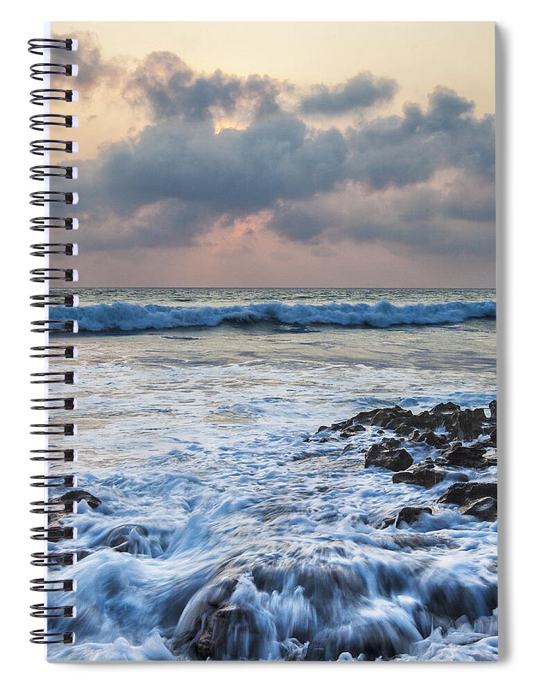 Art Spiral Notebook featuring the photograph Over Rocks by Jon Glaser