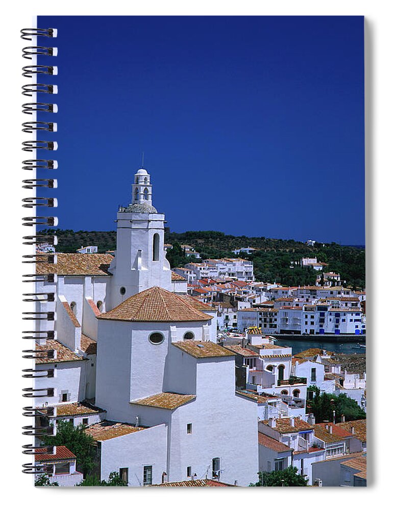 Catalonia Spiral Notebook featuring the photograph Overhead Of Santa Maria Church And by David C Tomlinson