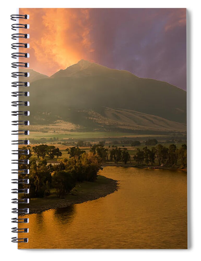 California Spiral Notebook featuring the photograph Oxbow Sacaramento River Calif by Randall Branham