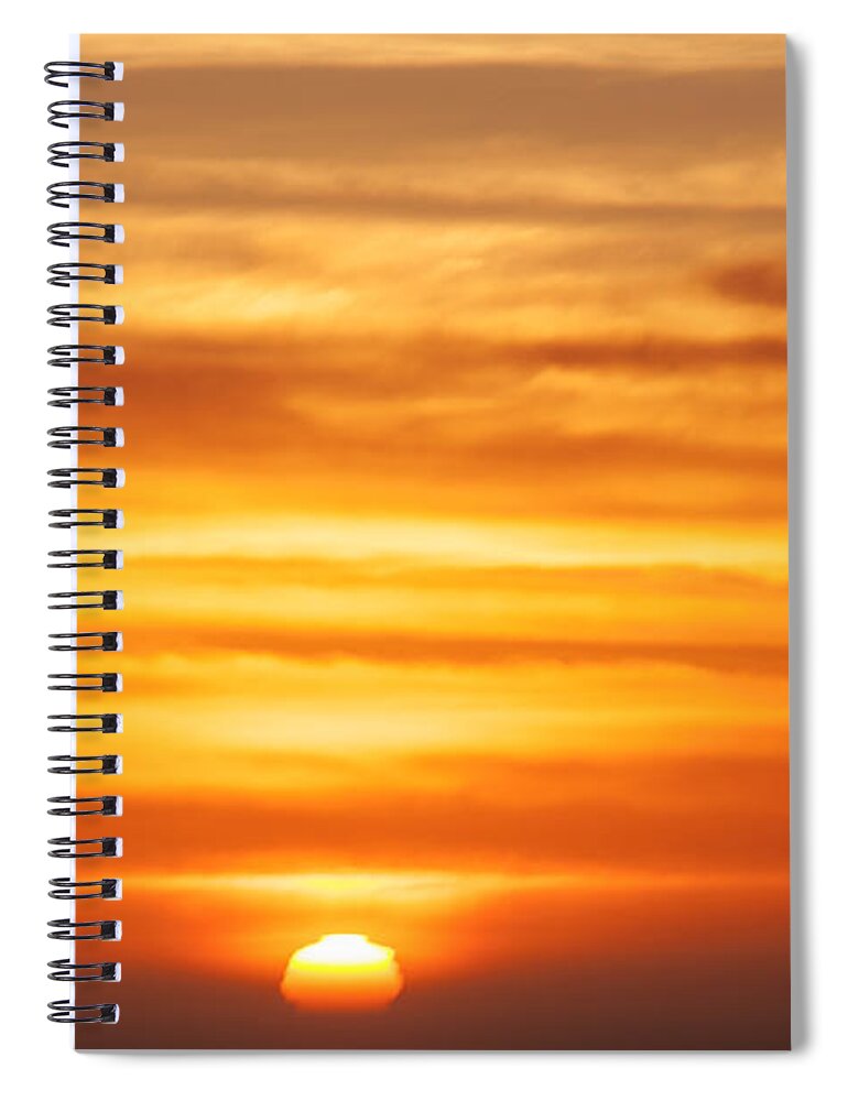 Pacific Sunset Spiral Notebook featuring the photograph Pacific Sunset by Garry Gay