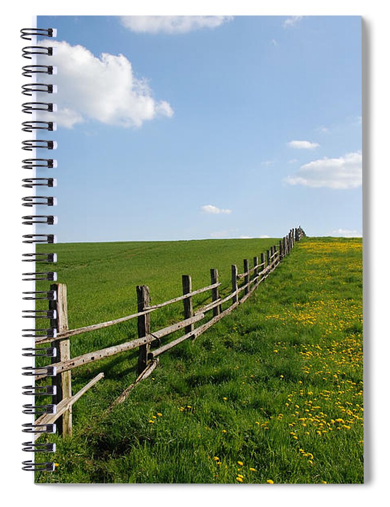 Scenics Spiral Notebook featuring the photograph Paddock by Esemelwe