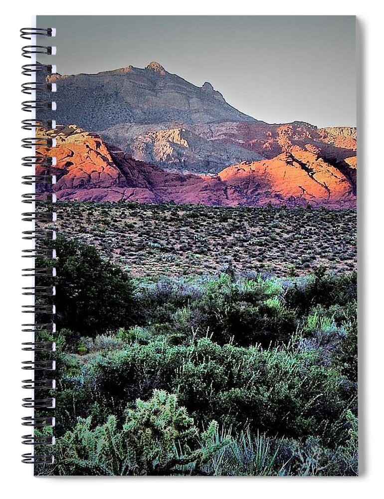 Landscape Spiral Notebook featuring the photograph Painted Desert by Robert McCubbin
