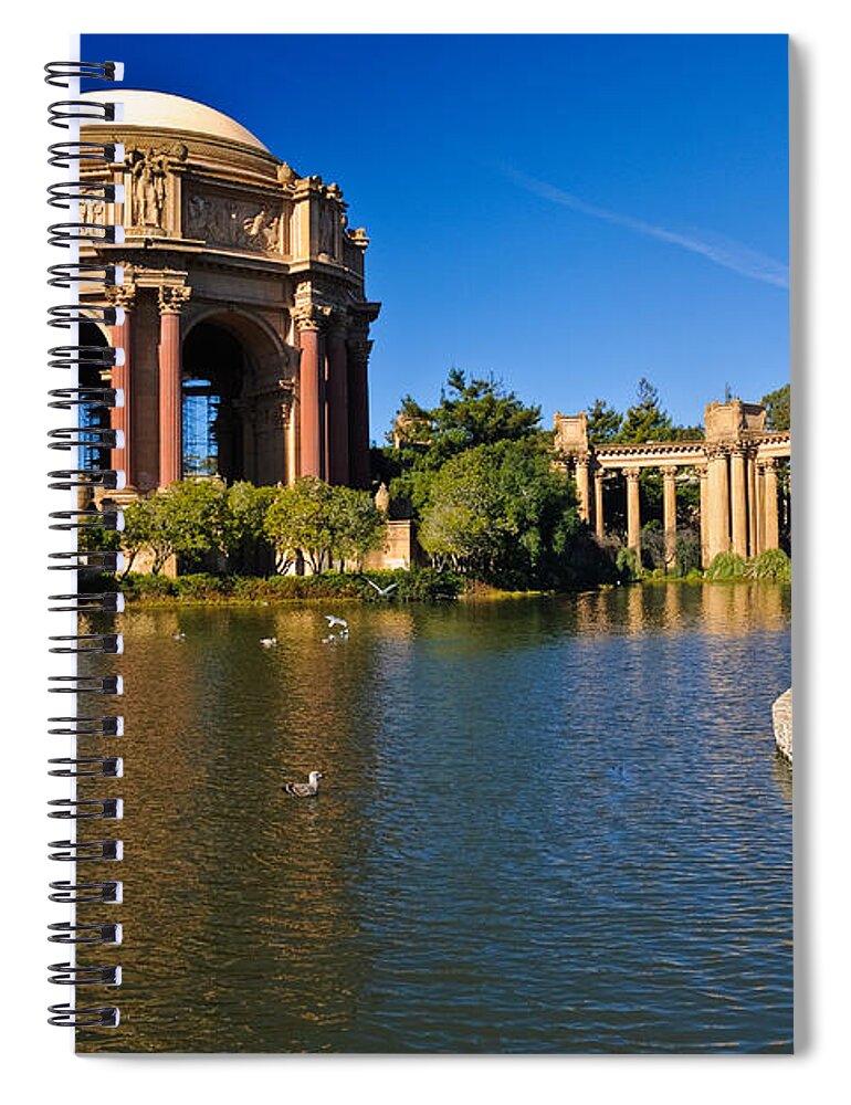 Architecture Spiral Notebook featuring the photograph Palace of Fine Arts by Jeff Goulden