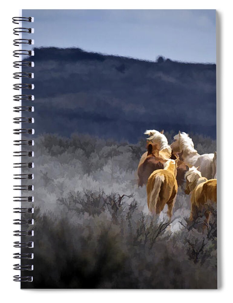 Palomino Buttes Band Spiral Notebook featuring the photograph Palomino Buttes Band by Wes and Dotty Weber