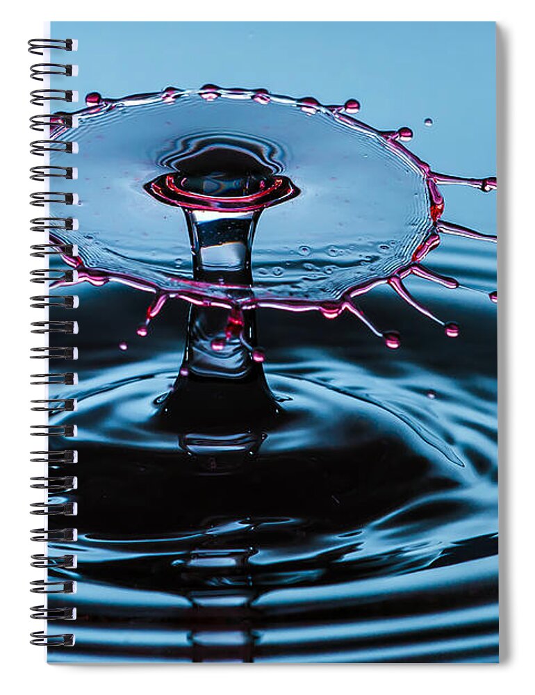 Water Spiral Notebook featuring the photograph Pancake Water Splash by Anthony Sacco
