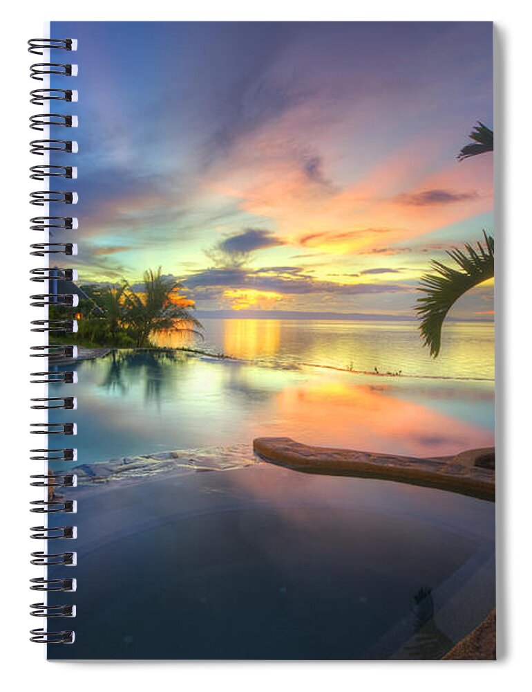 Yhun Suarez Spiral Notebook featuring the photograph Panglao Island Nature Resort by Yhun Suarez